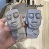 Стиль Douyin Поп-глазный Каменный Человек Подмигивающий Игрушка-Сжималка для Снятия Стресса - Горячий Товар