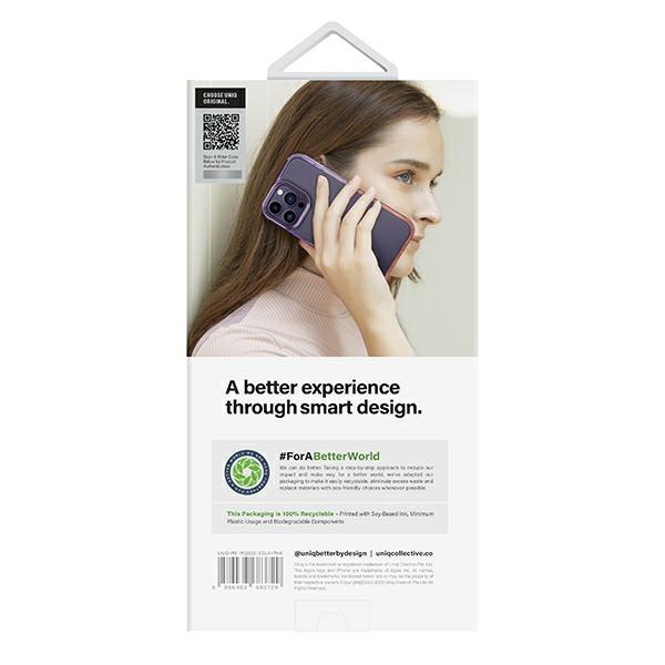 Etui do iPhone 14 Pro UNIQ Combat Duo Liliowo-różowe