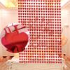 2Pcs Heart Shape Tinsel Curtains Streamers Photo Props Tinsel Backdrop Romantic Valentine's Day Engagement Wedding Party Decoration