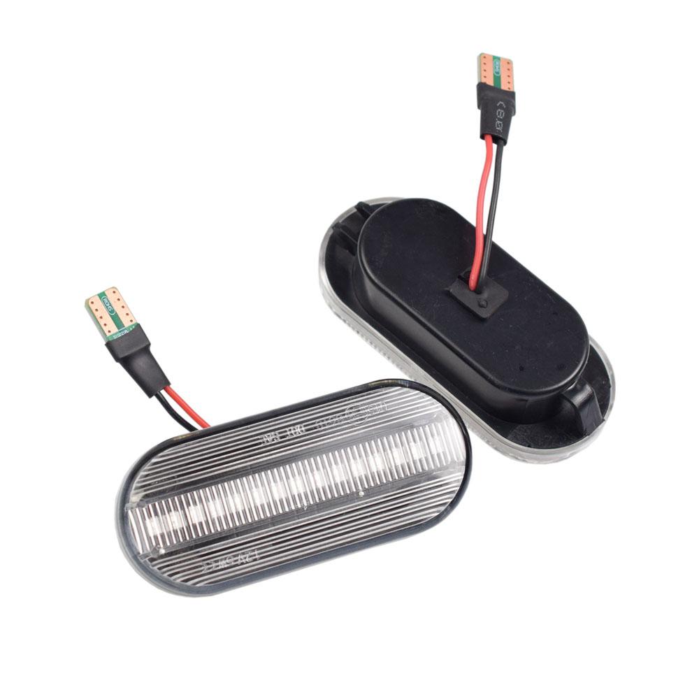 Динамические боковые габаритные фонари, боковые сигнальные огни для Seat Leon Ibiza 6l Ford Focus Mk2 Vw Golf 3 4 Lupo Passat Polo 6n 9n Bora