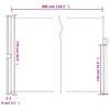 Retractable Side Awning Beige 170x300 cm