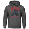 Mtb Keep Moving It With Passion Born To Cycling Hoodie For Menautumn Fur-Linerhoody Oversize Sweatshirt Top