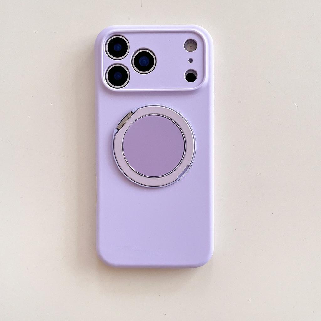 Вращающаяся на 360° подставка, совместимая с IPhone 17, Магнитный жидкий силикон, 16 Pro Max, Ударопрочный чехол 15 Pro
