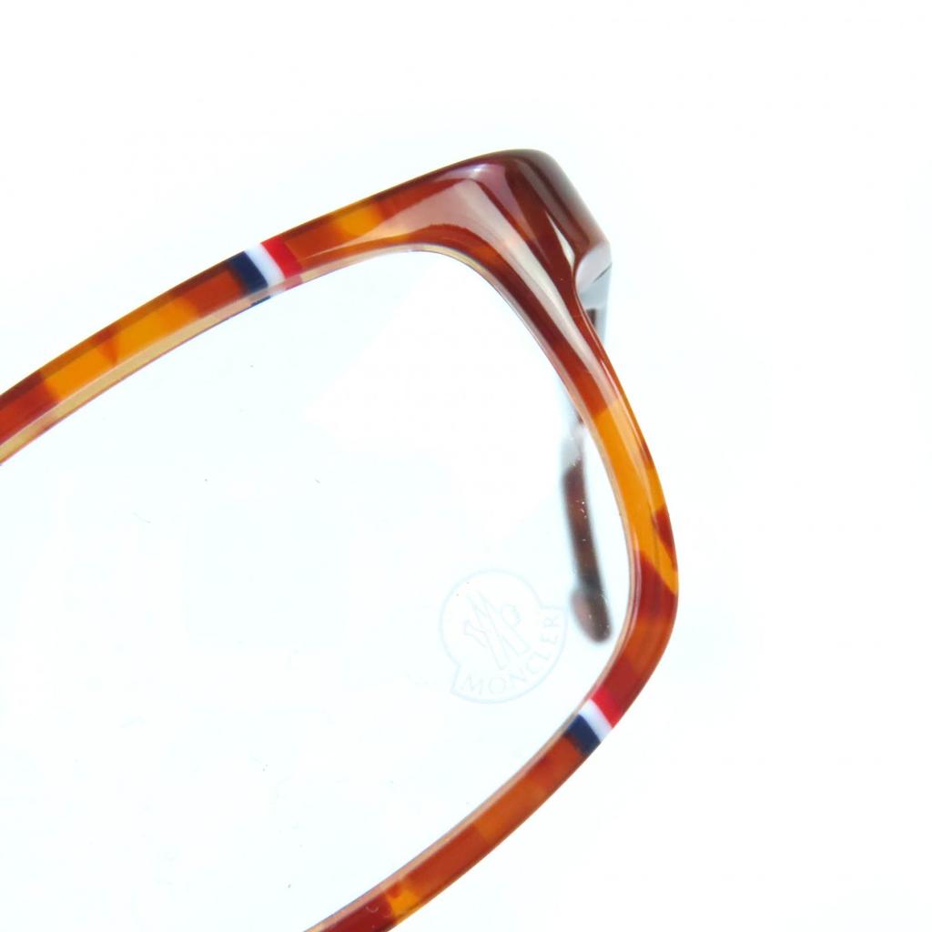 Pristine MONCLER Glasses Tortoiseshell pattern tricolor accent Brown ML5063 053 Used