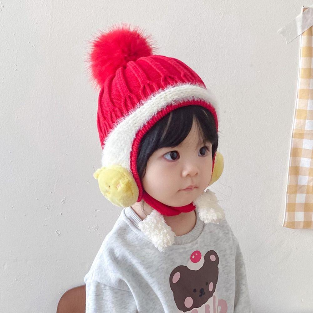 Autumn Winter Pullover Hat Warm EarFlaps Hat Fashion Ear Protection Cap for Children