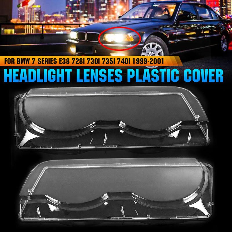 Крышка фары Крышка линзы фары Замена для BMW E38 728i 730i 735i 740i 1999 2000 2001 Корпус крышки фары
