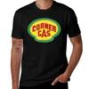 Футболка Corner Gas с черным текстом спортивные фанаты летние топы оверсайз с графикой приталенные футболки для мужчин