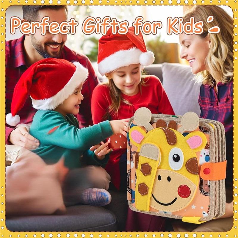 Educational Plane Toys Busy Board - Motor Skills Learning Busy Book Quiet Activity Sensory Toy for Boys & Girls Birthday Gift