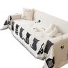 Chenille Cat Sofa Towel Autumn and Winter Thickened Chenille Sofa Cushion Cover Cloth Cartoon Creative Non-Slip Sofa Cover