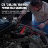 HTRC 20A 12V-24V Умное зарядное устройство для аккумуляторов мотоциклов, автомобилей, ремонт автомобильных и мотоциклетных свинцово-кислотных, AGM, GEL, PB, литиевых LiFePo4 аккумуляторов