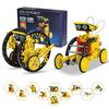 Solar Robot Kit for Kids Ages STEM Building Solar Panel Science Gift Idea for Boys Ages and 12 8-12, Toy, 12-in-1 Build-Your-Own Robot, & Power, &