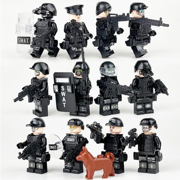 Мини-фигурки Yogo Block Серия «Военные» Совместимые с Lego Спецназ Мобильная группа