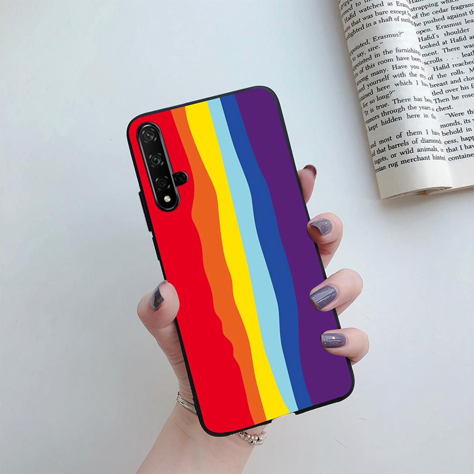 Чехол для Honor 20 Мультяшки Сердце Любви ТПУ Funda Для Huawei Honor 20 Pro Lite YAL-L21 YAL-L41 20S MAR-LX1H Задняя Крышка Чехол для Телефона