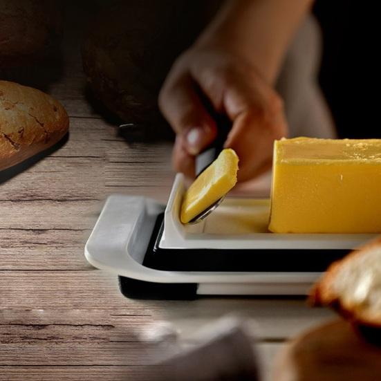 Масленка с крышкой и ножом-распределителем Герметичный поддон для хранения масла для восточного/западного побережья Kerrygold Butter Flip-Top Butter Держатель масла для