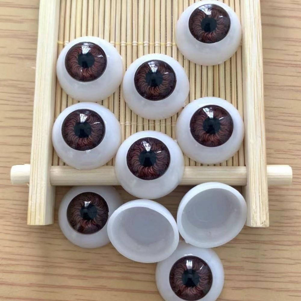 50pcs 12mm Doll Round Eyes Plastic Puppet Making Dinosaur Eyes Simulation Ceramic Eye Accessories