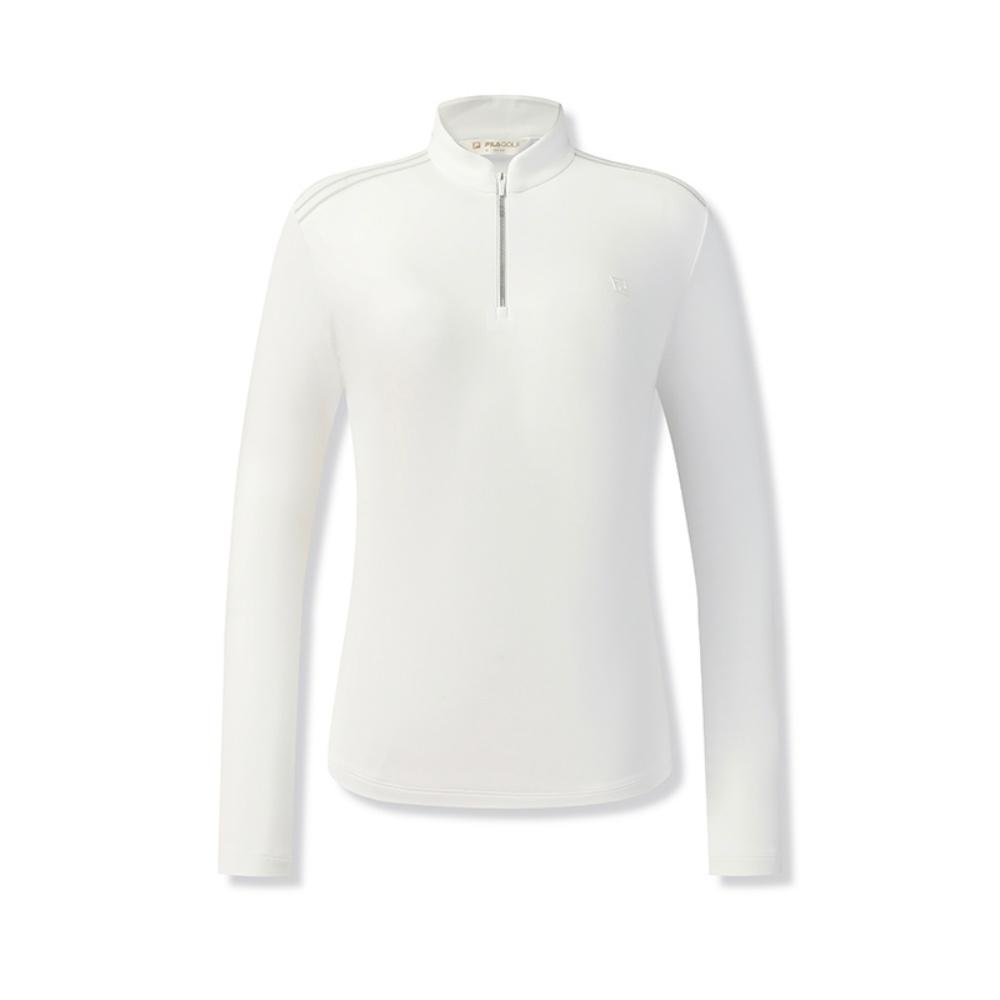 Fila Golf Series Trendy Fashion Versatile Casual Sports Long Sleeve T-Shirt Women Tops Jade-White A11W545220FWT