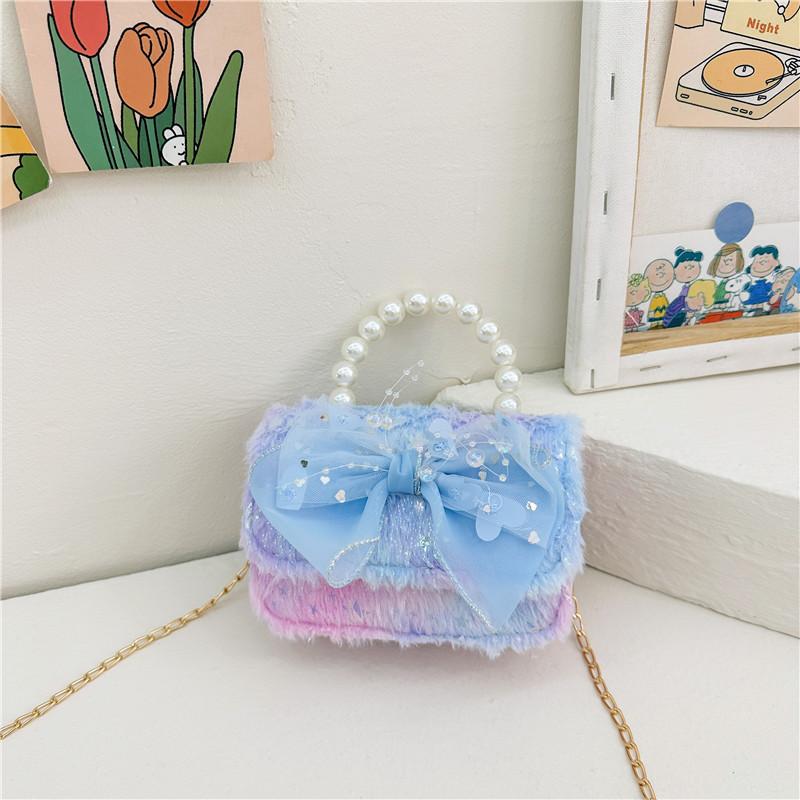 Stylish Elegant And Mini Pearl Bag For Girls In Vibrant Colors With Charming Details Bow