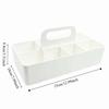 Plastic Portable Storage Organizer Segmented Space Saving Handle Sectional Tray Container Pen Holder Storage Basket