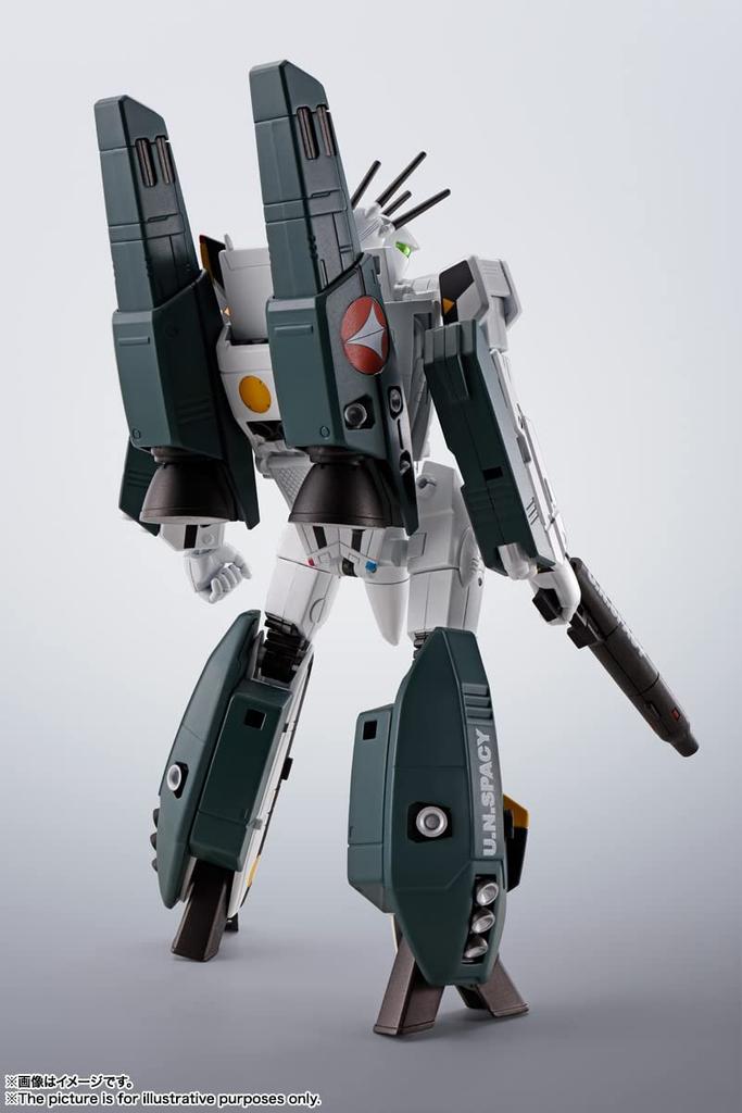TAMASHII NATIONS HI-METAL R Super Dimension Fortress Macross VF-1S Super Valkyrie (Hikaru Ichijo Custom) Approximately 140mm Die-cast, ABS &
