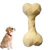 Граненый Костяной Игрушечный Пес Резиновая Игрушка-Жевалка для Собак Очищающая Зубы Костяная Игрушка для Собак для Агрессивных Грызунов Щенячьи Зубы Интерактивная Игра Апорт