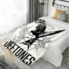 Band D-Deftones Throw Lightweight 240g Flannel Blanket Soft Skin-friendly for Summer Cooling