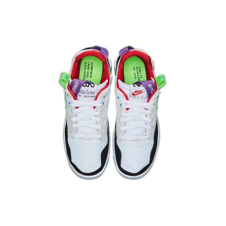 Кроссовки Air Jordan MA2 'White Green Blue' GS Повседневные CW6594-100