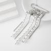 Flower Long Tassel Brooch Pearl Waist Cinching Fixed Pin Exquisite Multi-layer Chains Pin  Women