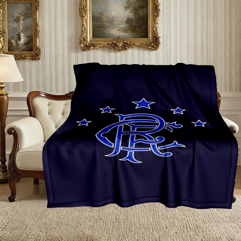 1pc Rangers FC Blanket, Cozy Printed Throw Blanket, A Heartfelt Gift for Your Family and Friends
