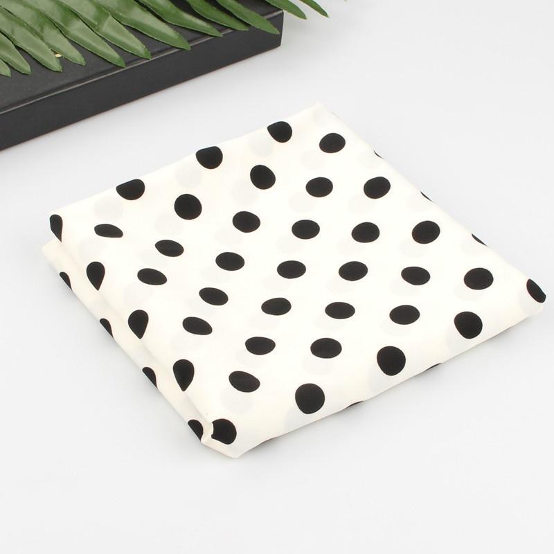 Ткань в горошек, шифоновый материал, поделка для платья, блузки, 100 х 150 см, сделай сам