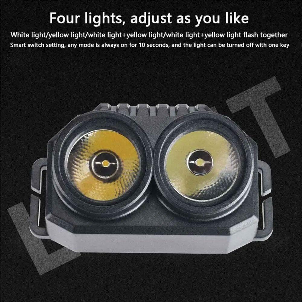Head-mounted USB Rechargeable Head Light Waterproof Night Fishing Headlight Night Riding