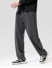 Vertical elastic waist comfortable straight leg men's casual pants for commuting