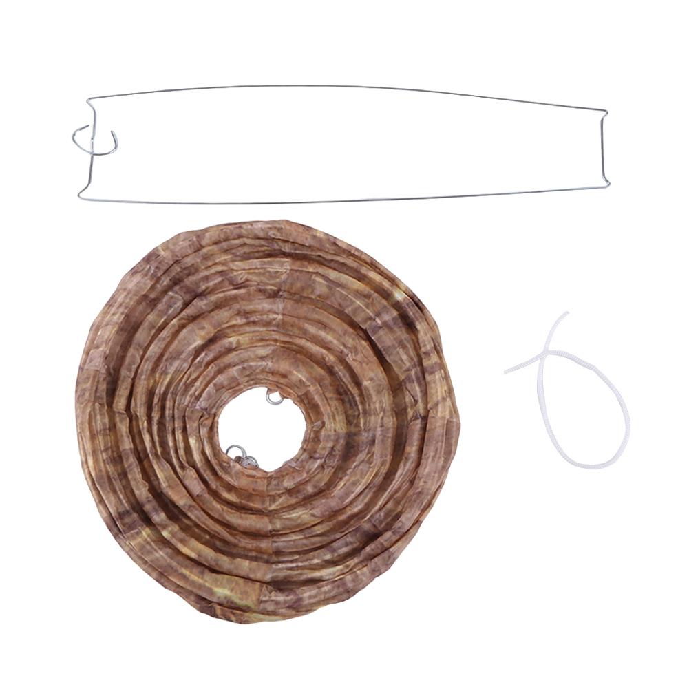 Wasp Nest Decoy Waterproof Hanging Wasp Nest 28x22cm Outdoor Fake Wasp Nest Wasp Deterrent Lantern for Outdoor Garden