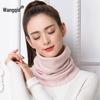 Women's Cashmere Cowl Neck Warmer Wool Pullover Scarf, Solid Color, Versatile, Warm, Hollow-Out Design