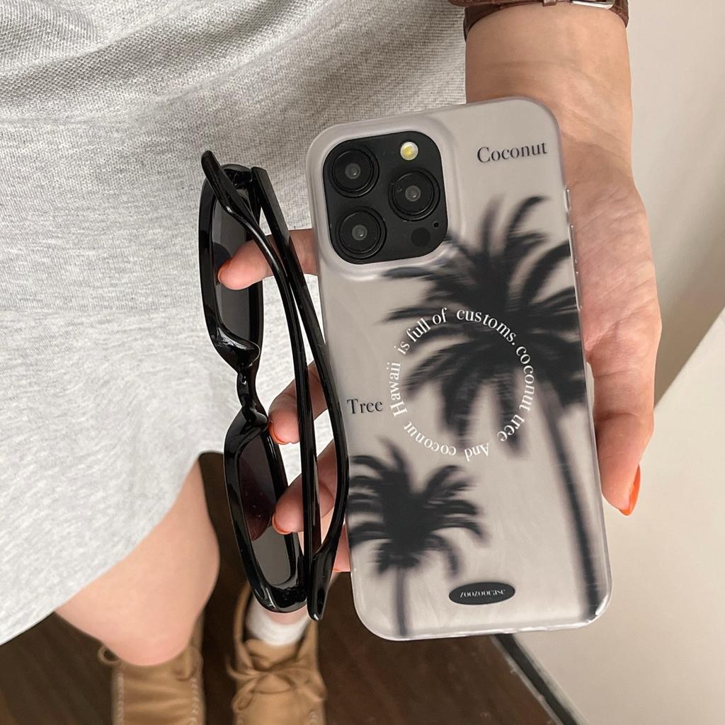 Чехол для iPhone 15 Pro с рисунком кокосовой пальмы, IMD TPU