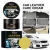 100g Leather Cleaning Cream Car Seats Polishing Nourishment Care Car Leather Refresher for Leather Pant Bag Shoes Furniture