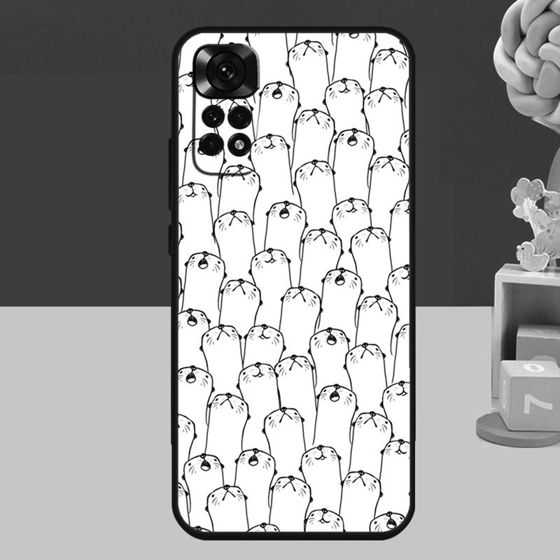 Animal Otter Case For Xiaomi Redmi Note 13 12 11 10 14 15 Pro Plus Redmi 15 C 14C 10C 12C 13C Soft Cover
