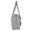 HeM School Bag Bestie High School Commuting Boston Faux Large with Charm x Beige [HEM] - Girls' Bag, Leather, Capacity, Lightweight, Unisex, Cute gray