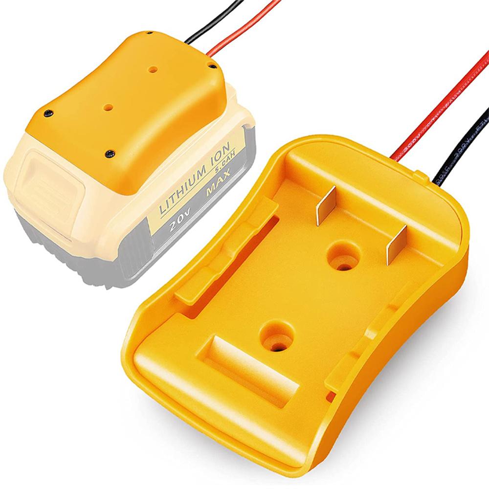 DIY Battery Converter For 18V/20V Max Battery Dock Power Connector 12AWG