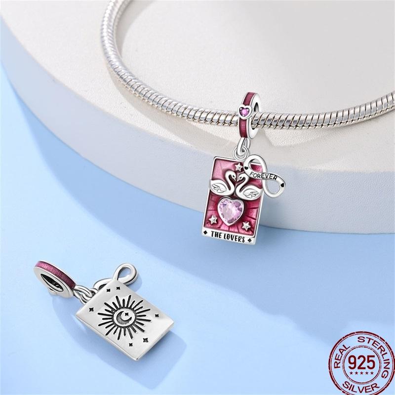 Медь Таро Звезда Луна Солнце Крест Библия Святое Благословение Амулет Бусины Подходят 3 мм Пан Оригинальный Браслет Сделай сам Подарок