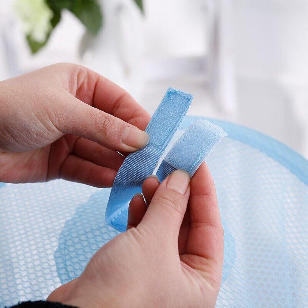 Portable Laundry Home Storage Hanging Bag Folding Basket Teddy Hammock Net Clothes Storage Basket