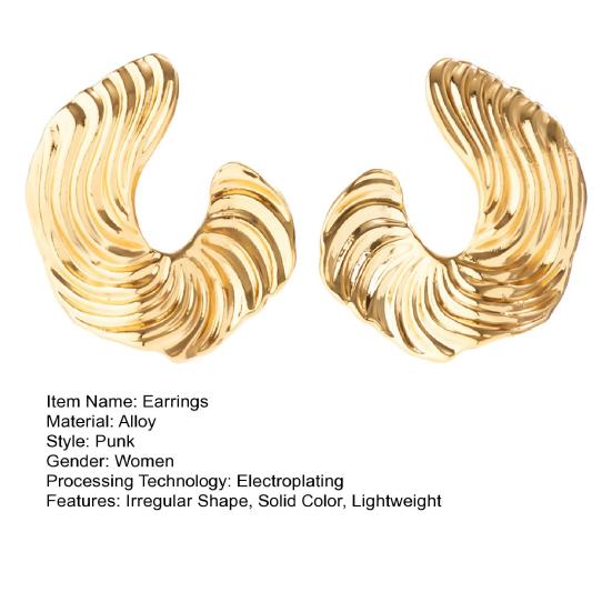1 пара женских ушей неправильной формы, увеличенные шпильки с гальваническим покрытием, противоскользящие легкие уши
