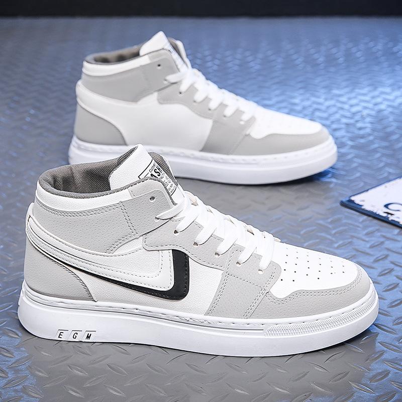 High Top Shoes Men's Board Shoes Students All Casual Fashion Shoes Autumn and Winter Men's Shoes