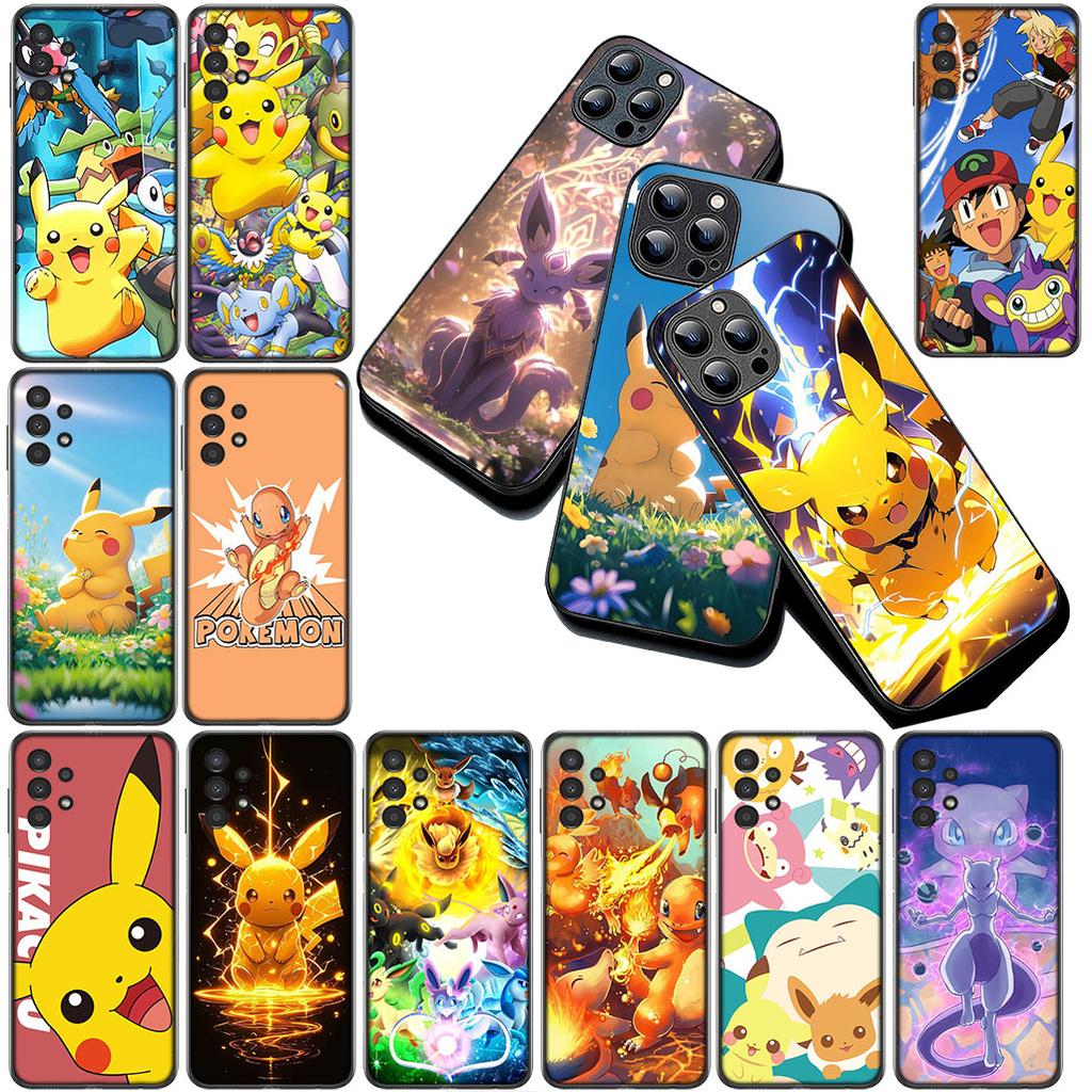 Casing for Apple iPhone 16 14 15 Plus 11 Pro Max 16E ProMax + 16Plus 15+ 14+ Phone Cover Soft Case Cartoon P-Pokemons P-Pikachus