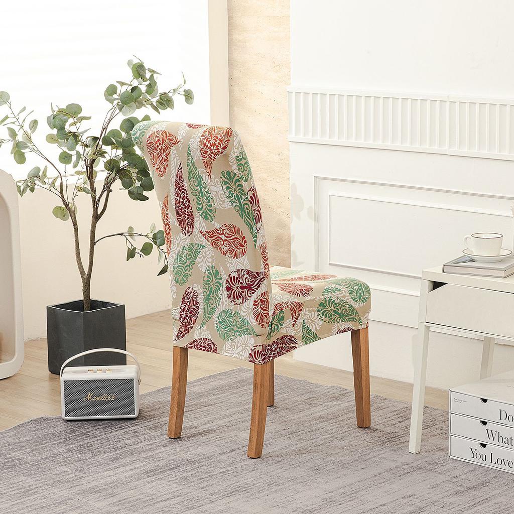 Новый принт Четыре сезона Отель Дом Эластичный чехол на стул Ресторан Цельная подушка для стула Современный простой чехол на стул