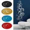 24pcs Background Self-Adhesive Acrylic Circle Mirror Tiles Art Decor Bedroom Decal DIY Wall Stickers