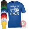 Футболка Born to Fish для рыбалки, карп, нахлыст, морская рыбалка, удилище на дни рождения, день отца