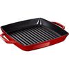 STAUB Gril en Fonte avec Double Poignée, Carré, 28 x 28 см, Сериз