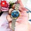 OLEVS Original Women‘s Gold Watch Ladies Analog Quartz Elegant Diamond Wristwatch Waterproof Luminous Women Watches