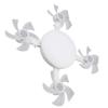 with Remote Control Socket Fan Light 3 Colors Lamp Plug in Ceiling Fan  Living Room