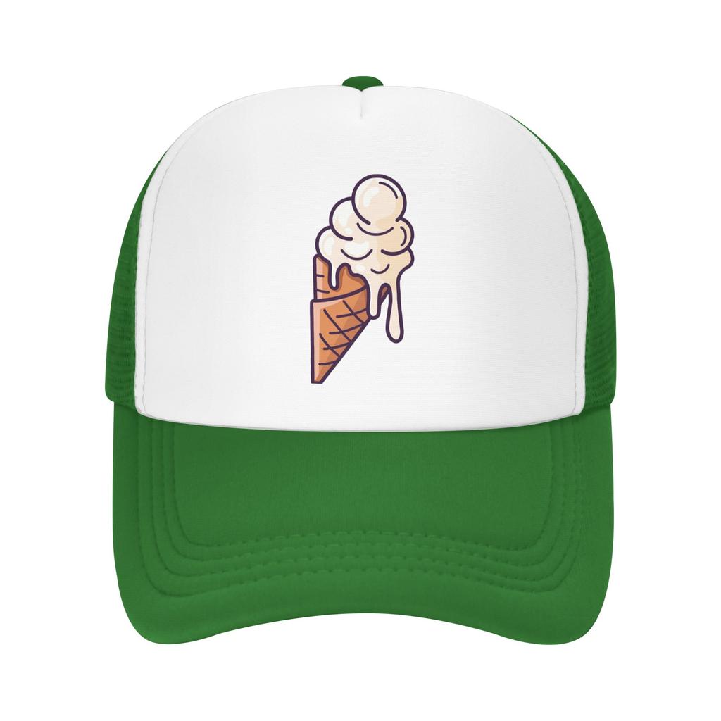 Летняя шляпа дальнобойщика с сеткой для любителей мороженого, бейсбольная кепка, шапки для унисекс, летняя кепка унисекс, повседневная кепка на четыре сезона, один размер